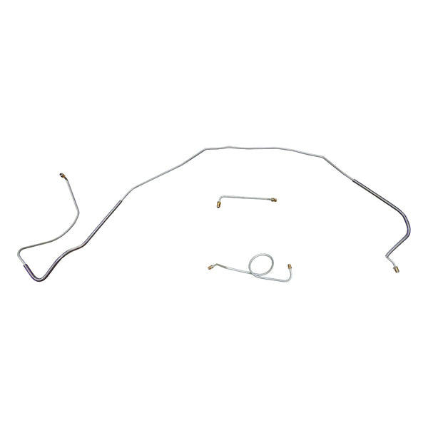 1966 Chevrolet Chevelle SS Manual Drum Front Brake Line Kit 3pc, SS Only, Stainless