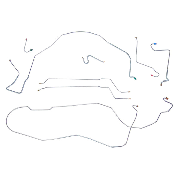 1967 Chevrolet Chevelle SS (Only) Hardtop Power Disc Brake Line Kit 8pc, Stainless