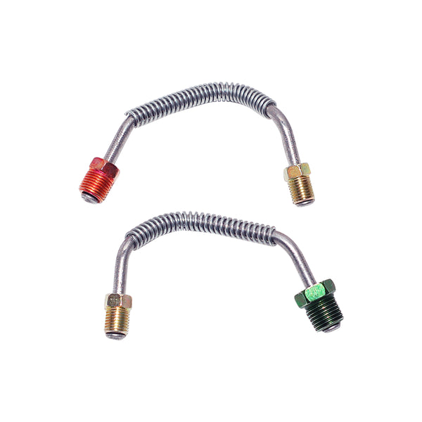 1967 Chevrolet Chevelle/Malibu/SS FACTORY Dual Piston Caliper Lines, 2pc Stainless