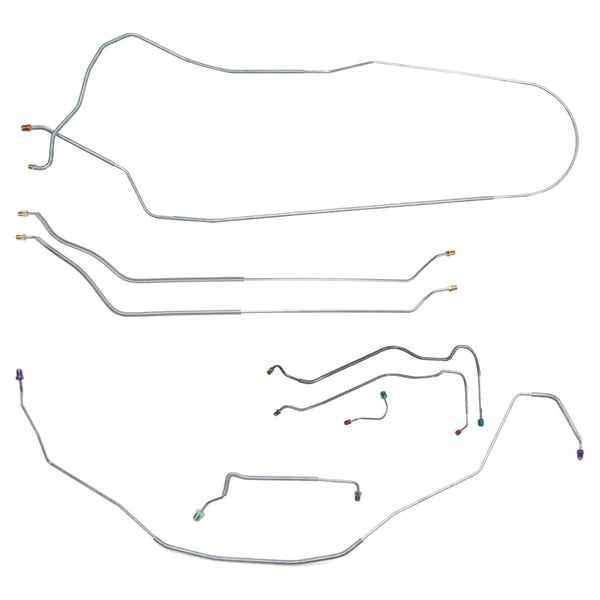 1968 Chevrolet Chevelle SS (Only) Convertible Power Disc Brake Line Kit 8pc, Stainless
