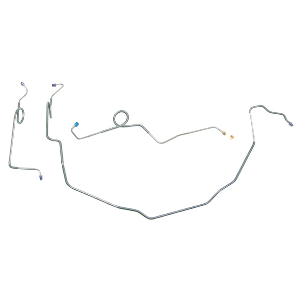 1968-72 GM A-Body (All) Power Disc Brake Conversion Front Line Kit (Valve Lines, Front Piece F to R) 3pc, Stainless