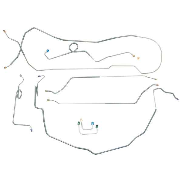 Conversion Kit Upgrade: 1968 Chevelle/Malibu/SS Hardtop Power Disc Conversion Brake Line Kit (w/o M/C Lines) 6pc, Stainless