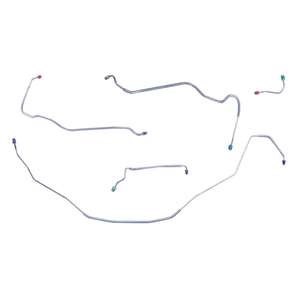 1968 Chevrolet Chevelle El Camino (SS Only) Power Disc Front Brake Line Kit 5pc, Stainless