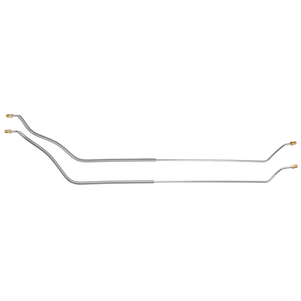 1968-72 Chevrolet Chevelle 1970-72 Monte Carlo Rear Axle Drum Brake Lines 2pc, Stainless