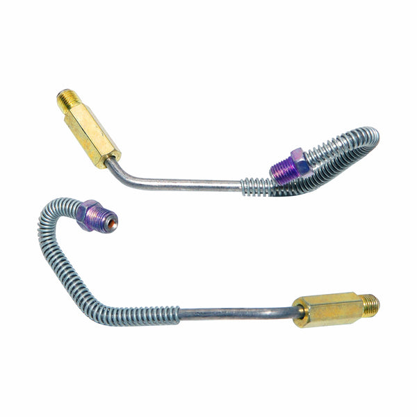 1969-72 Chevrolet Oldsmobile Buick A-Body Front Drum Wheel Lines (w/spring) 2pc Stainless