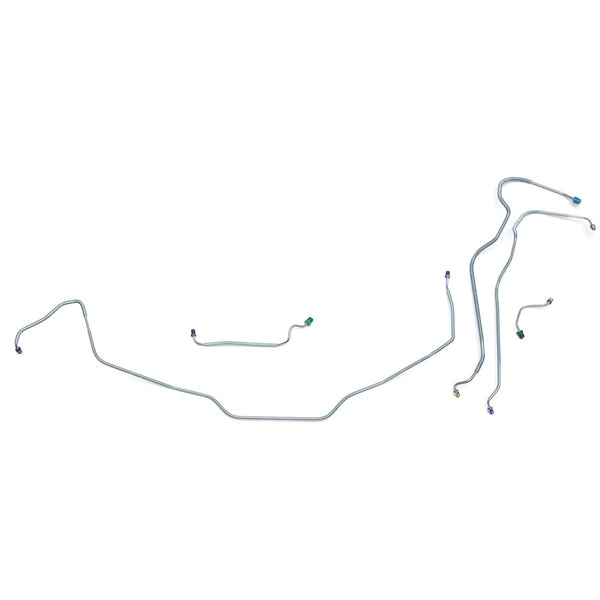 1970 Chevrolet Chevelle Malibu El Camino Power Disc Front Brake Line Kit 5pc, Stainless
