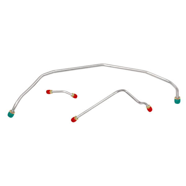 1970-71 Chevrolet Chevelle SS, 425HP 4bbl Holley LS6 Long Pump 3/8", 5/16" Pump to Carb Lines 3pc, Stainless