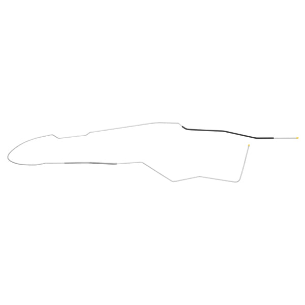 1964-67 Chevelle/Malibu/SS Hardtop Only 1/4" Fuel Return Line (Square Bend at Rear), Stainless