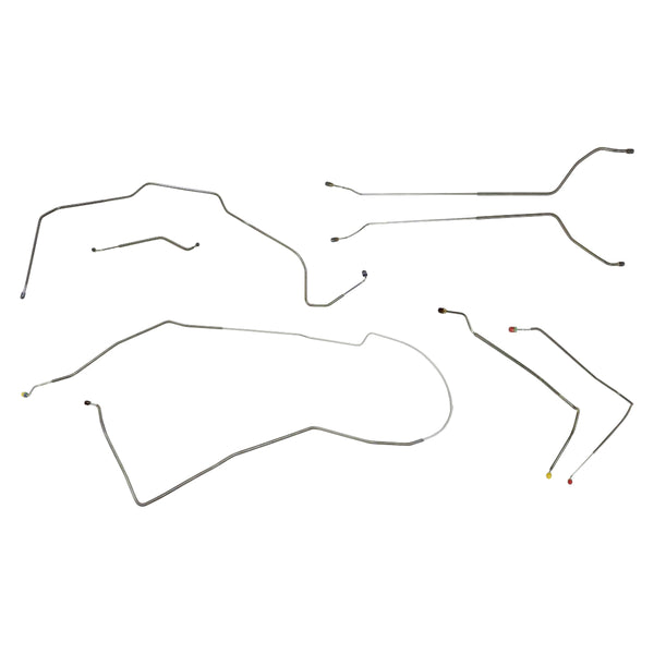 1971-72 Chevrolet Monte Carlo SS Power Disc Brake Line Kit 7pc, Stainless