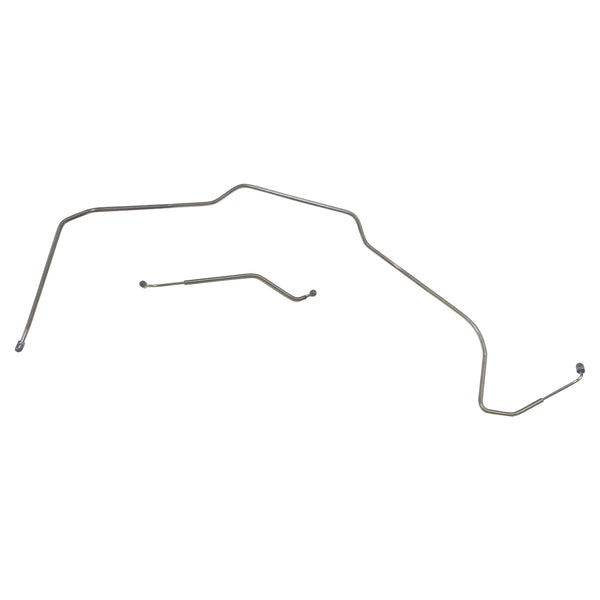 1971-72 Chevrolet Monte Carlo, Power Disc, Right & Left Front Brake Lines, Stainless Steel 2pc