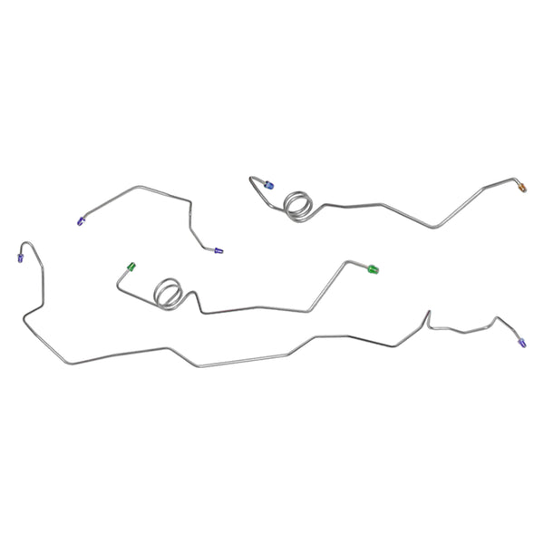 1978-88 GM G-Body Without Hydroboost Power Disc Front Brake Line Kit 4pc Stainless