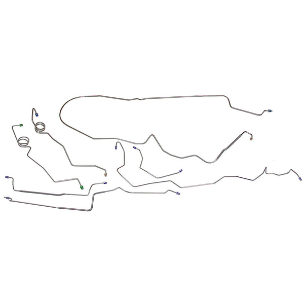 1981-83 Chevrolet Monte Carlo/SS Power Disc Brake Line Kit 7pc, Stainless