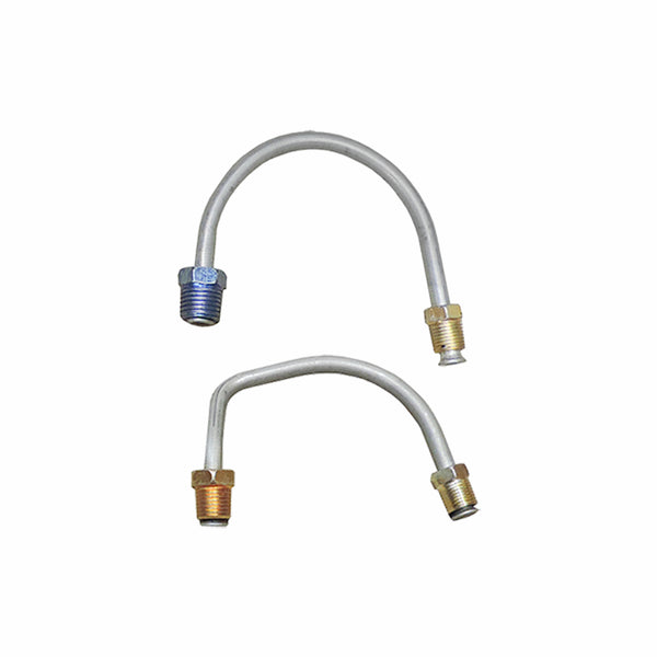 1966 Chevrolet Chevy II/Nova/SS Power Drum Brake Line Kit 7pc, Stainless