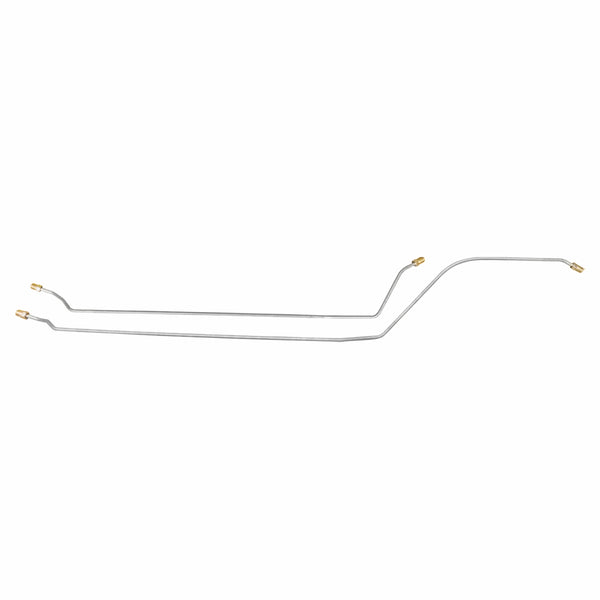 1966-67 Chevrolet Chevy II Manual Or Power Drum L79, Rear Axle Brake Line Kit, 2pc Stainless