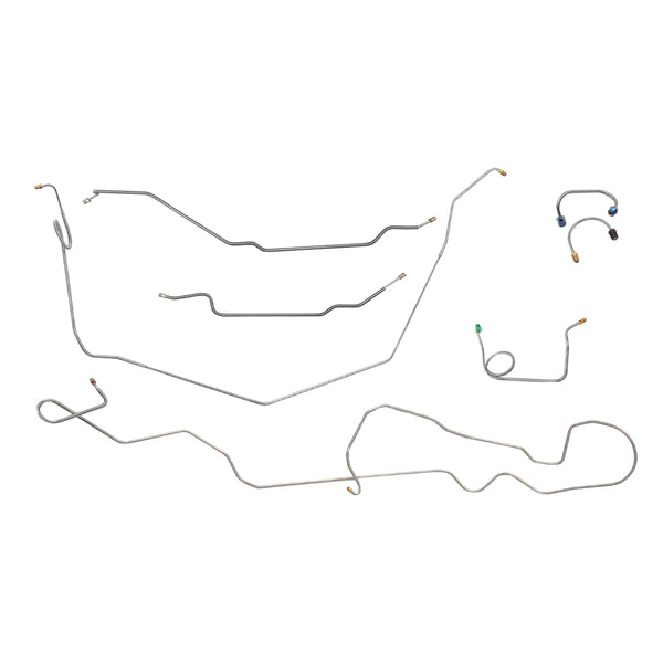 1970 Chevrolet Nova/SS Manual Drum Brake Line Kit 7pc, Stainless