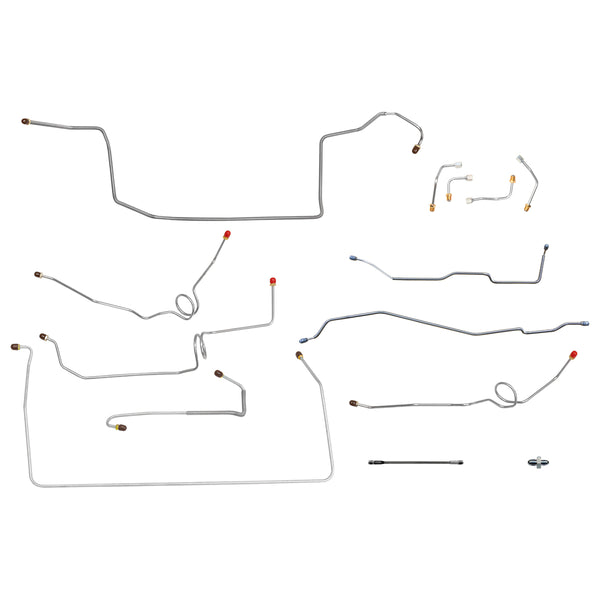 2000-05 Chevrolet/GMC S10 Blazer 4WD w/RPO ZR2 w/Four-Wheel Disc Power Brake Line Kit 11pc, Stainless