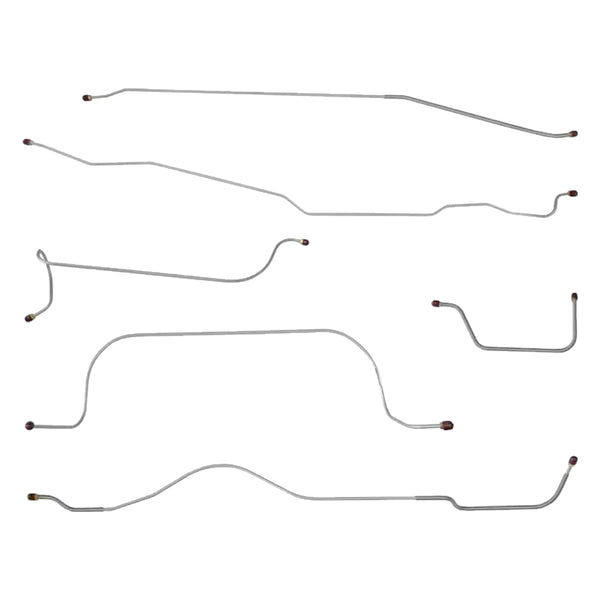 1936 Chevrolet GMC Truck 2WD 1/2-Ton Std. Cab Shortbed Complete Manual Brake Line Kit 6pc, Stainless