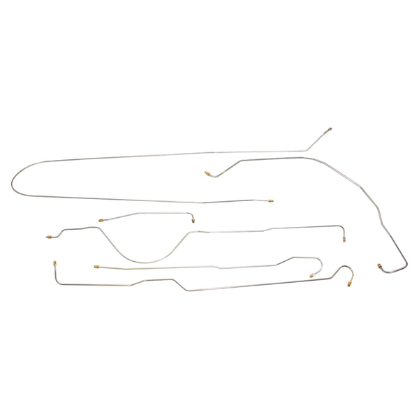 1953 Chevrolet GMC Truck 2WD Shortbed Manual Drum Complete Brake Line Kit 6pc, Stainless