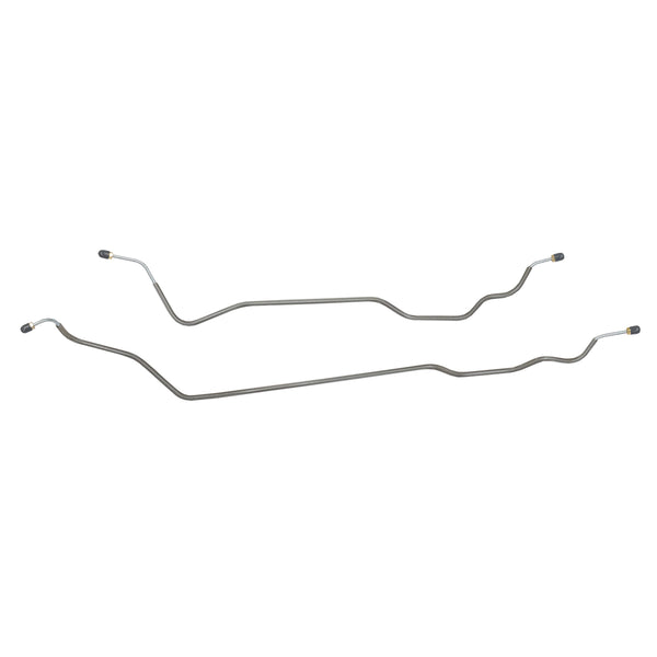 1973-80 Chevrolet GMC Truck 2WD 3/4, 1-Ton, w/Corporate Rear (14-Bolt Cover) 3/16" Rear Axle Brake Lines 2pc, Stainless
