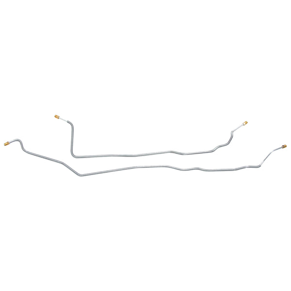 1981-87 Chevrolet GMC Truck 2WD 1/2-Ton w/Standard Five-Lug Rear Axle Rear Axle Brake Lines 2pc, Stainless