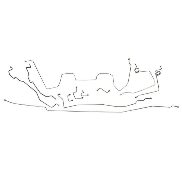 1988-89 Chevrolet/GMC Truck 2WD 3/4-Ton Std. Cab Longbed Power Disc Complete Brake Line Kit 11pc, Stainless