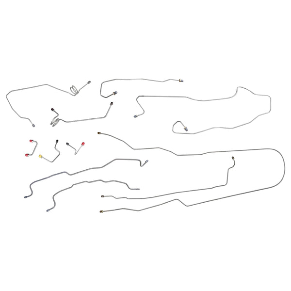 1988-89 Chevrolet/GMC Truck 2WD 3/4-Ton Ext. Cab Longbed Power Disc Complete Brake Line Kit 11pc, Stainless