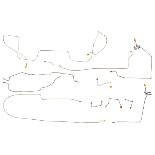1988 Chevrolet/GMC Truck 4wd Power Disc Brake Line Kit 11pc, 1/2 ton, Ext Cab Shortbed, Stainless
