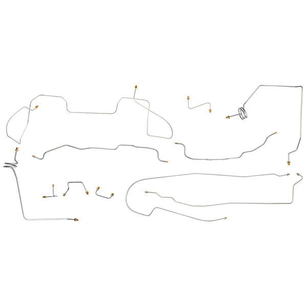 1989 Chevrolet GMC Truck 4wd 1/2 Ton, Std Cab, Short Bed Power Disc Brake Line Kit, 11pc, Stainless