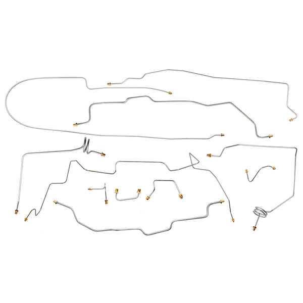 1989 Chevy/GMC Truck 4wd 3/4 Ton Power Disc Brake Line Kit, Std. Cab, Longbed, 11pc, Stainless