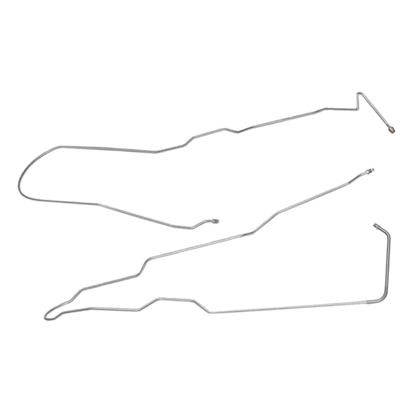 1988-89 Chevrolet/GMC Truck 2WD 1/2-Ton Std. Cab Shortbed 1/4" F to R Brake Lines 2pc, Stainless