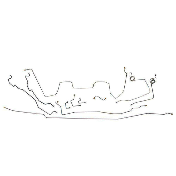 1992-94 Chevrolet/GMC Suburban 2WD 1/2-Ton Power Disc Brake Line Kit 12pc, Stainless