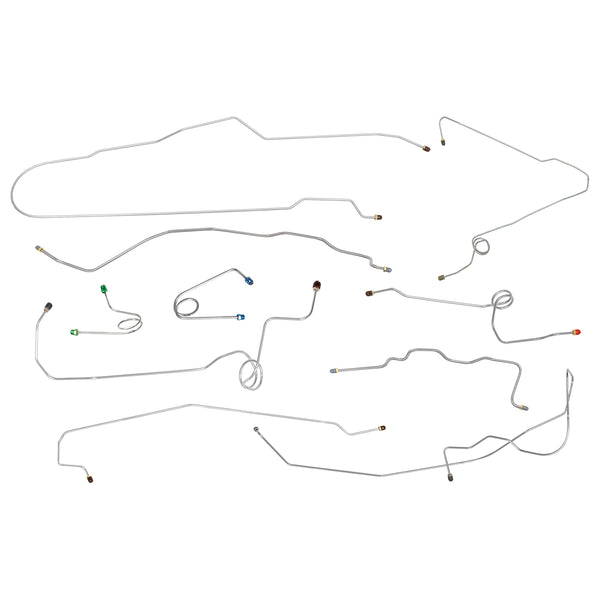 1995-99 Chevrolet GMC Suburban 1999 Cadillac Escalade 2WD 3/4-Ton Power Disc Brake Line Kit 10pc, Stainless