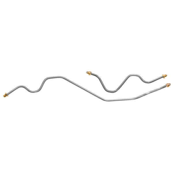1998-05 Chevrolet GMC S10 Sonoma 2wd & 4wd 3/16" Rear Axle Disc Brake Lines 2pc, Stainless