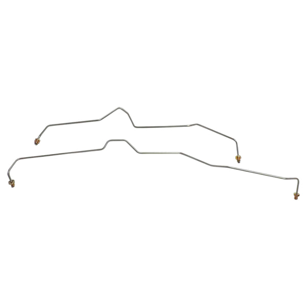 2003-07 Chevrolet GMC Cadillac Suv 1500 2wd Or 4wd Rear Disc With Traction Control Rear Axle Brake Lines 2pc, Stainless