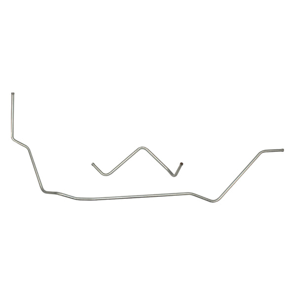 1973-80 Chevrolet GMC Truck 4WD Dual Tank 5/16" Crossover Lines 2pc, Stainless