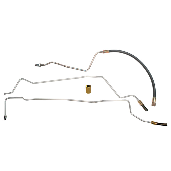 1981-87 Chevrolet GMC Truck 2WD Standard Cab FI with Rubber Hose Dual-Tank 5/16" Fuel Return Lines 3pc, Stainless