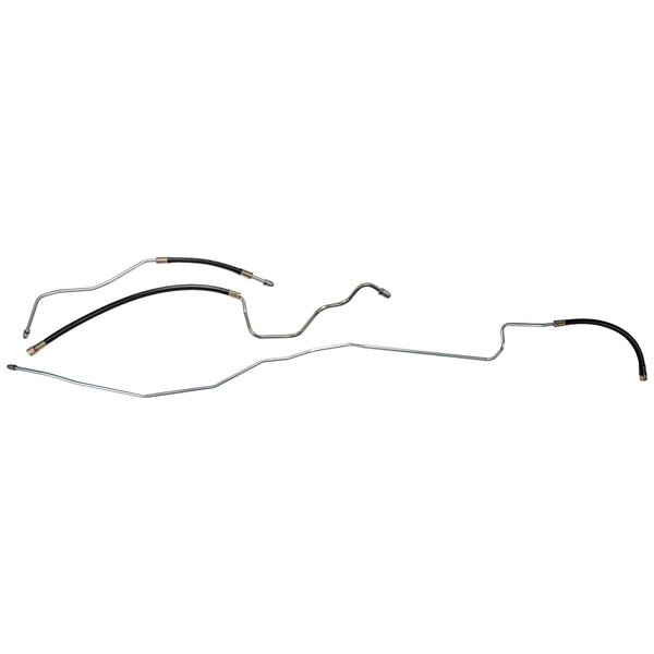 1987-89 Chevrolet/GMC Blazer/Jimmy 4WD V8 FI 3/8" Main Fuel Lines w/Three Rubber Connections) 3pc, Stainless