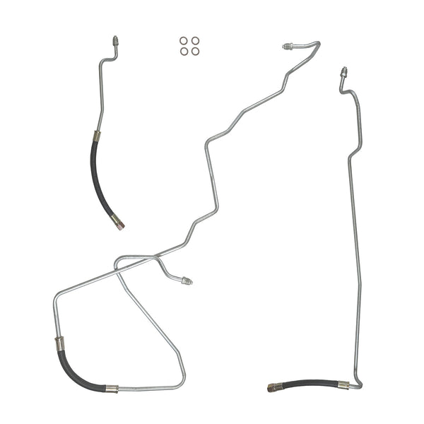 1989-93 Chevrolet/GMC S10/S15 2WD 2.8L V6 FI Std. Cab Longbed 3/8" Main Fuel Lines 3pc, Stainless
