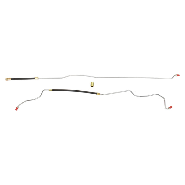 1990-94 Chevrolet GMC Truck 2WD 1500 2500 Small Block V8 FI (w/Rubber Hose) Std. Cab Long Bed 5/16" Fuel Return Lines 2pc, Stainless