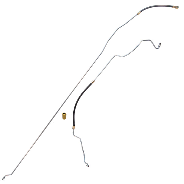 1990-94 Chevrolet GMC Truck 4WD 1/2, 3/4-Ton Small Block V8 FI (w/Rubber Hose) Ext. Cab Longbed 5/16" Fuel Return Lines 2pc, Stainless