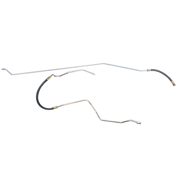 1990-94 Chevrolet GMC Truck 4WD 1/2, 3/4-Ton Big Block V8 FI (w/Rubber Hose) Ext. Cab Shortbed 3/8" Main Fuel Lines 2pc, Stainless