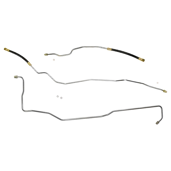 1991-93 GMC Typhoon 3/8" Main Fuel Lines Lines 3pc, Stainless