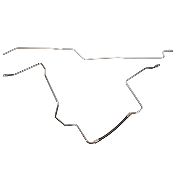 1997-98 Chevrolet/GMC S10/Sonoma 4WD 2.2L 4CYL FI Ext. Cab Shortbed 3/8" Main Fuel Lines 2pc, Stainless