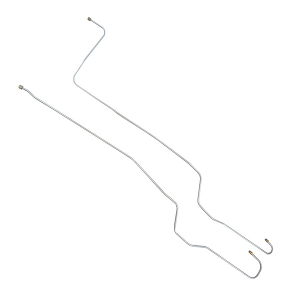 1960-66 Chevrolet GMC Truck 2WD 1/2-Ton Powerglide Cast Iron Trans Case 5/16" Trans Cooler Lines 2pc, Stainless