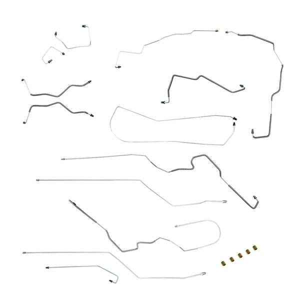 2000-05 Chevrolet Pontiac Cavalier Sunfire With ABS & TC Complete Brake Line Kit 13pc, Stainless