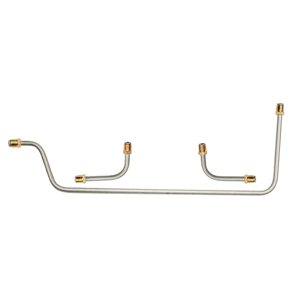 1958-61 Chevrolet Corvette 283CID 245hp & 270hp Dual Quad 5/16" Pump to Carb Lines 3pc, Stainless