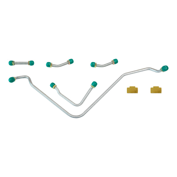 1968-69 Chevrolet Corvette 427CID-390HP Tri-Power (Opt. Engine) 3/8" Pump to Carb Lines 5pc, Stainless