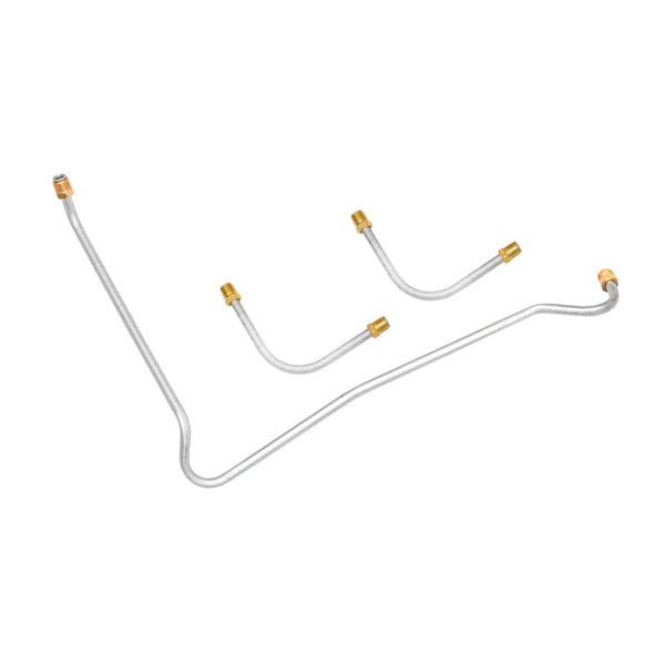 1968-69 Chevrolet Corvette 427CID-425HP 4bbl Holley Dual-Feed 3/8", 5/16" Pump to Carb Lines 3pc Stainless