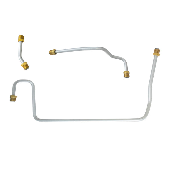 1971-72 Chevrolet Corvette 454CID (Optional Engine) 4bbl Holley Dual-Feed Pump to Carb Lines 4pc, Stainless