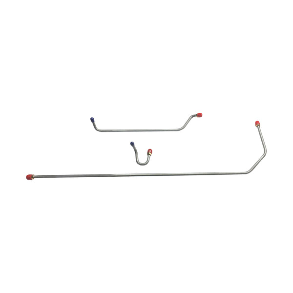 1961 Chrysler 300G New Yorker 413CID Cross-Ram 4bbl 5/16" Pump to Carb Lines 3pc, Stainless